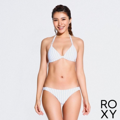 獨特加厚襯墊紮實回彈快 光滑親膚柔軟手感 時尚雙肩帶後方可調式金屬扣環 ROXY經典DNA印花 快乾舒適彈性材質