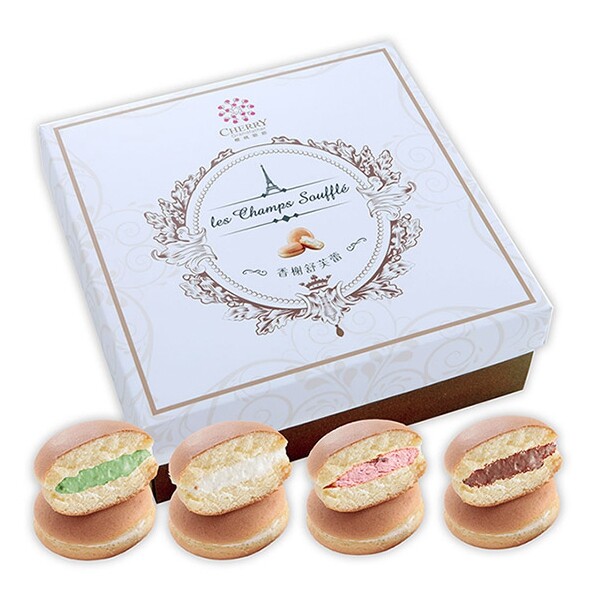 冰紛舒芙蕾禮盒8入(原味+巧克力+抹茶+草莓) 會呼吸的法式甜點souffl 有棉花般的輕柔夢幻的甜香 有著日式的外表法式的靈魂如雲般會呼吸的蛋糕體輕盈細緻入口即化 清爽綿密的口感介於棉花蛋糕與幕斯之
