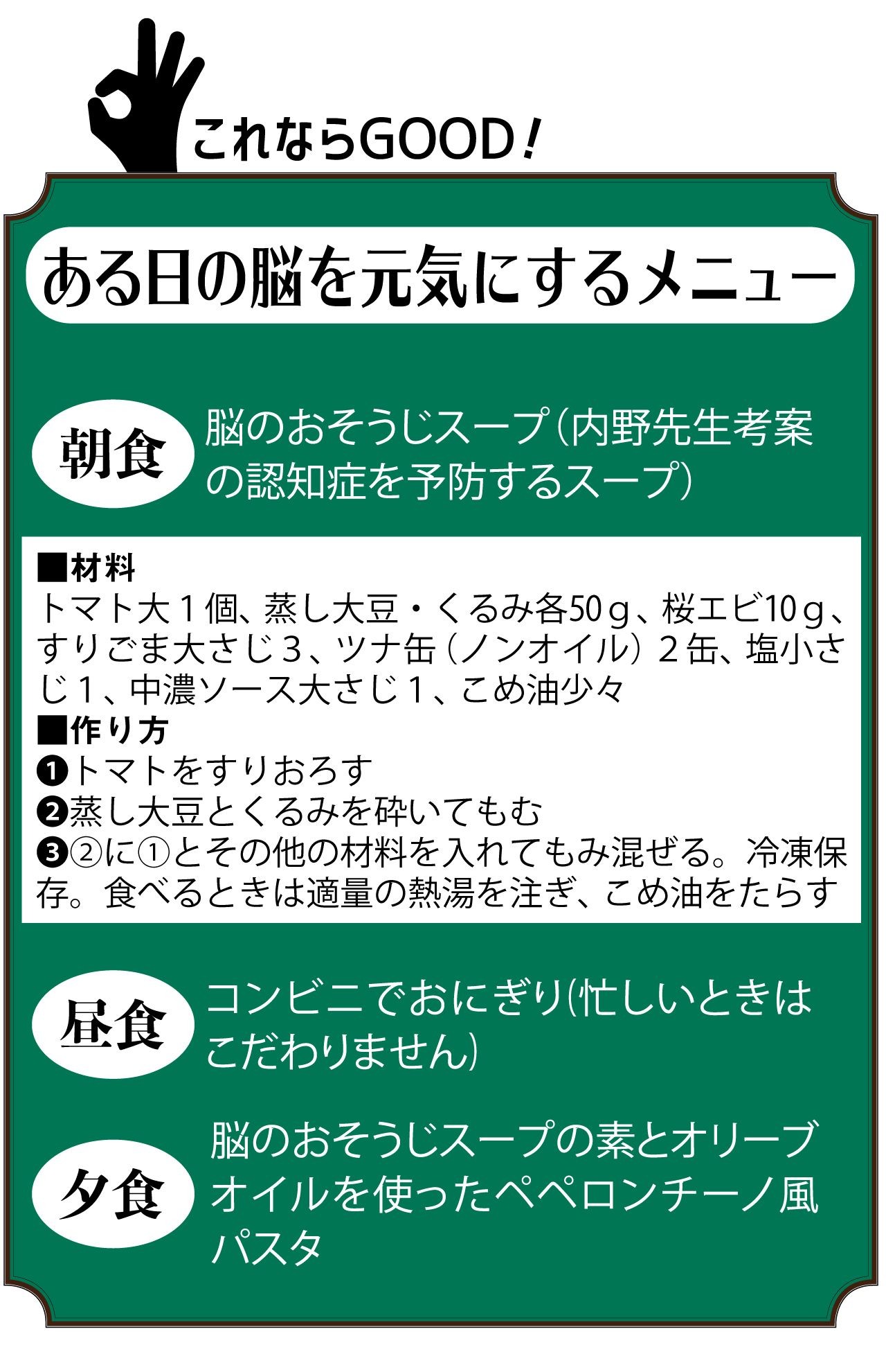 認知症を予防する食の原則を名医が解説