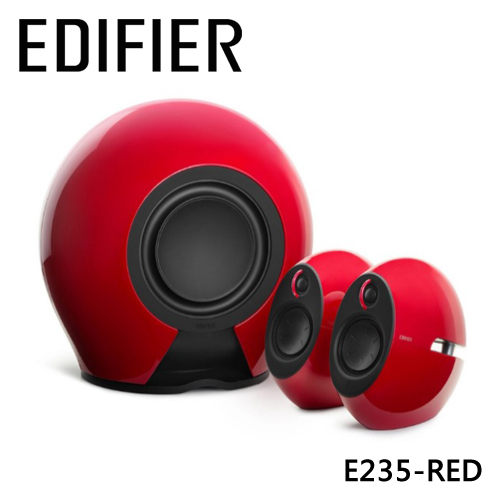 ★登錄送延長保固六個月★ Edifier Luna Eclipse E235 2.1聲道藍牙喇叭 - 紅色