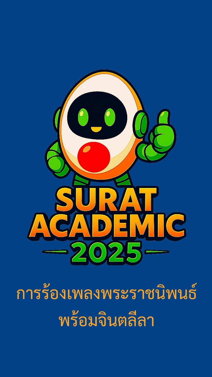 การร้องเพลงพระราชนิพนธ์พร้อมจินตลีลา SURAT ACADEMI