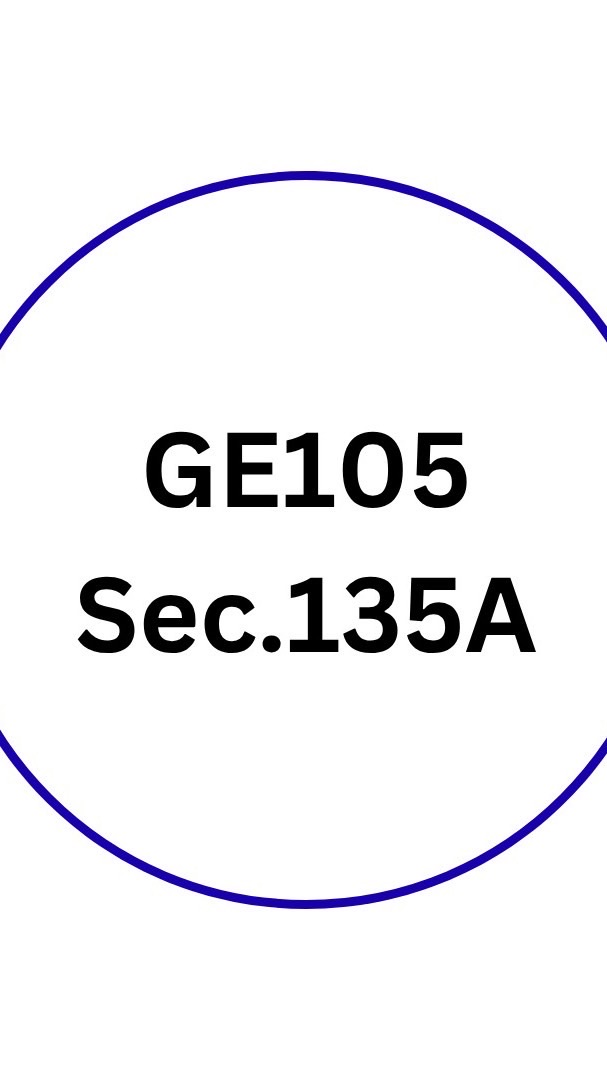 GE105 Sec.135A (M/14.30)