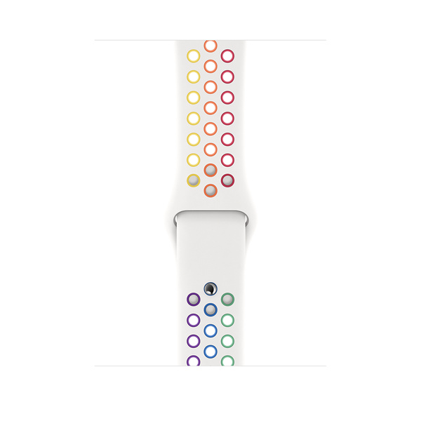 44 公釐彩虹版 Nike 運動型錶帶 - 標準 Apple Watch Nike 運動型錶帶 (可配置為 S/M 或 M/L 長度的錶帶)