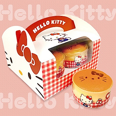 AMANDIER雅蒙蒂法式甜點 HELLO KITTY牛奶布丁燒(4入)