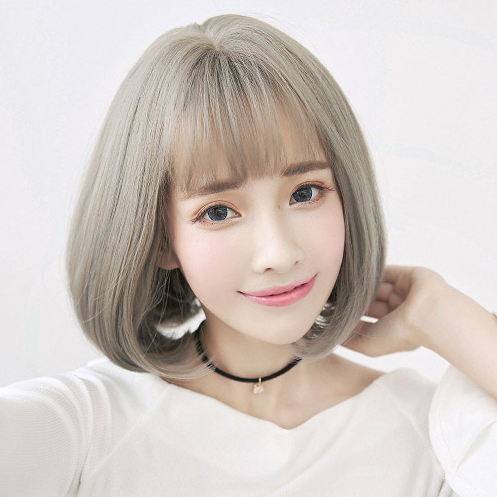 韓式高仿真 自由分線 梨花 髮尾微彎 短髮【MB352】☆雙兒網☆