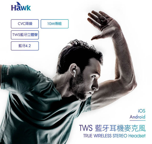 【網特生活】Hawk TWS藍牙耳機麥克風.免持通話音樂機車外出工作方便性美觀