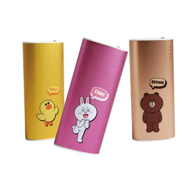 ● 亮眼金屬鋁合金質感● 採用原廠韓系三星電芯● 輕巧可愛易攜帶● 搶先上市超可愛超新款商品款式：熊大/兔兔/莎莉注意事項：1.請勿靠近火源2.若長期無使用，請至少每3個月充電一次3.線材不在保固範圍