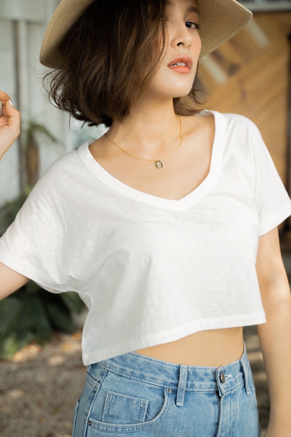 基本款結粒紗短Tee-Mellow