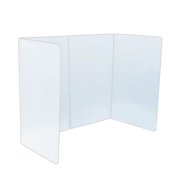 新德 環保PP防疫隔板 半透明白 35x96cm 台灣製 500片 /組 16-336