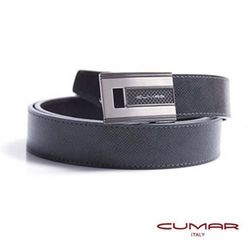 CUMAR 義大利牛皮造型紳士皮帶 0596-D75-06