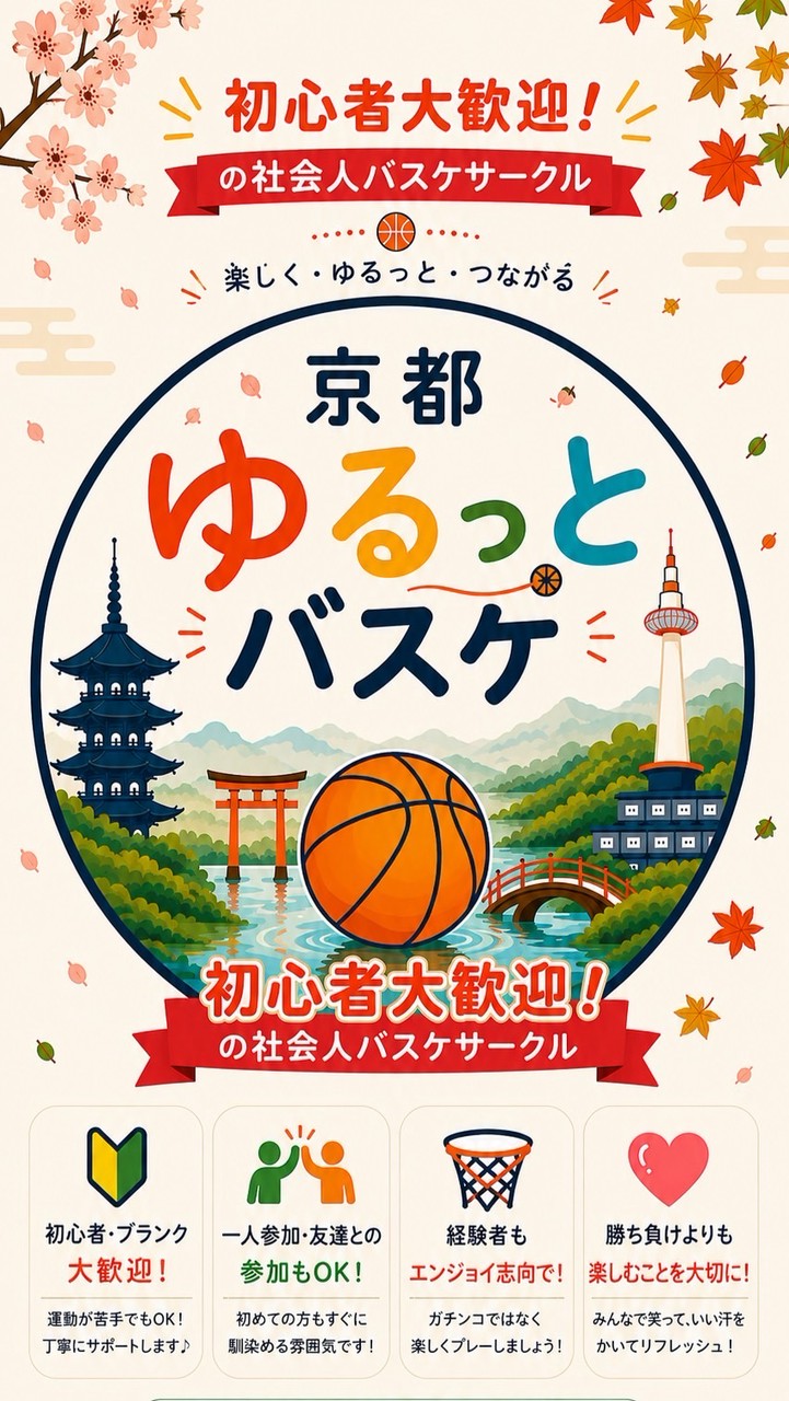 京都ゆるっとバスケ🏀