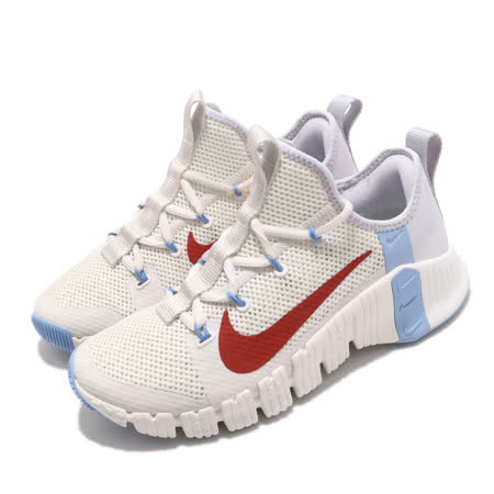 品牌: NIKE型號: CJ6314-146品名: Wmns Nike Free Metcon 3特點: 健身房 襪套 透氣 支撐 穩定 穿搭 米白 紅