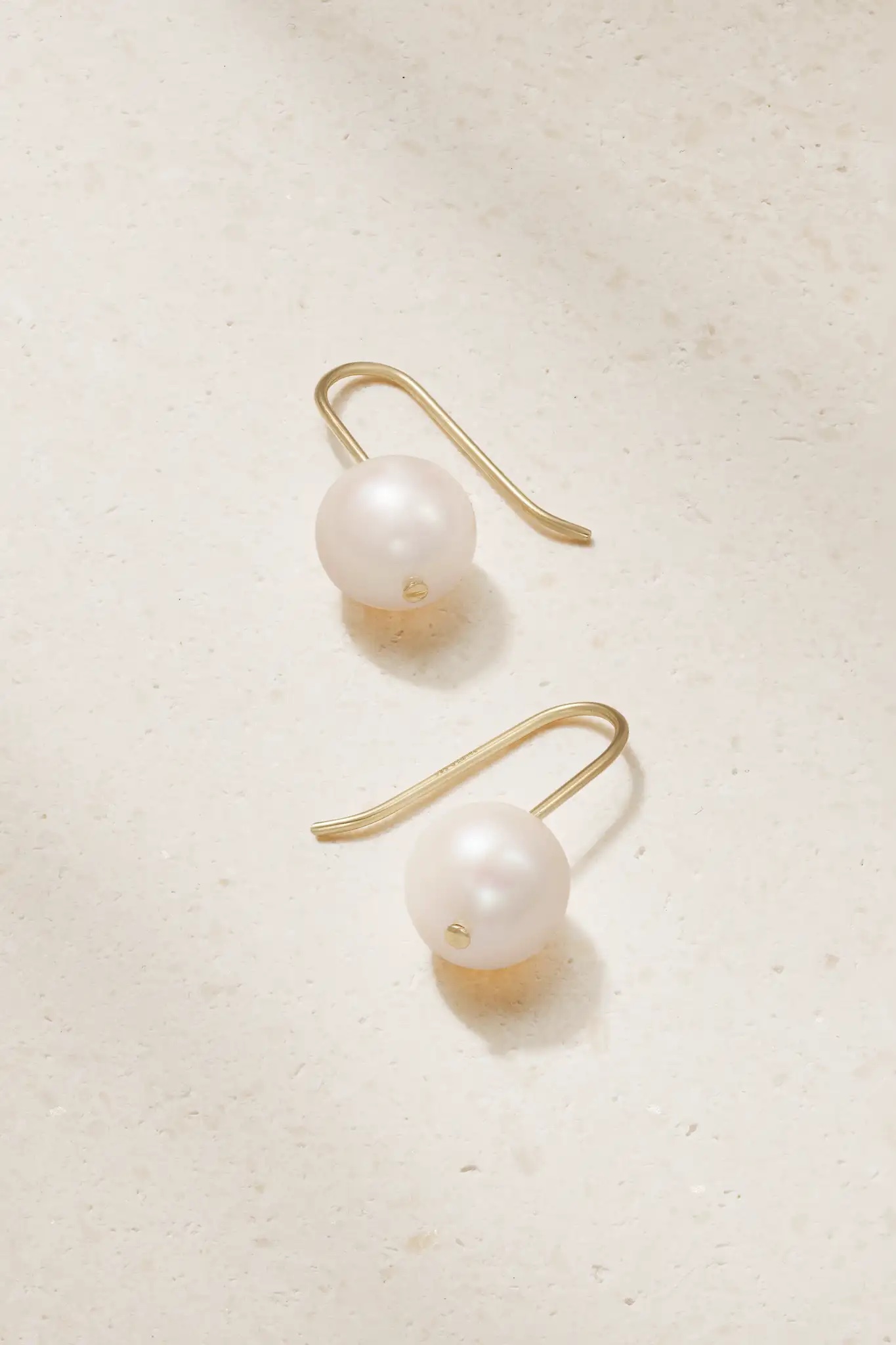 MATEO 14-karat gold pearl earrings