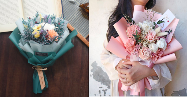 畢業花束送禮指南 男女畢業花束推薦 乾燥花束 永生花束差在哪 Line購物