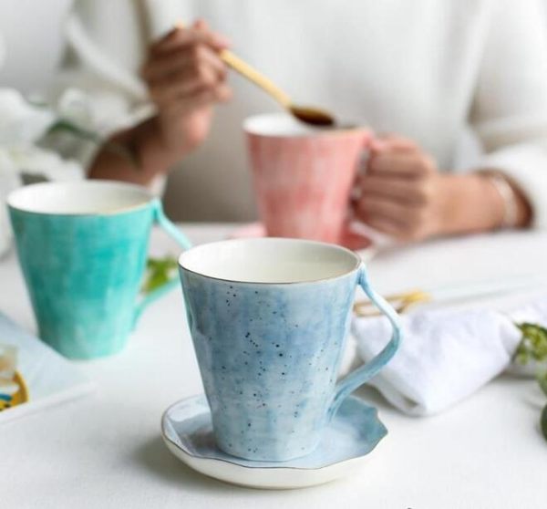 日式星云繫列不規則陶瓷馬克杯水杯牛奶杯茶杯咖啡杯B-97 魔法空間