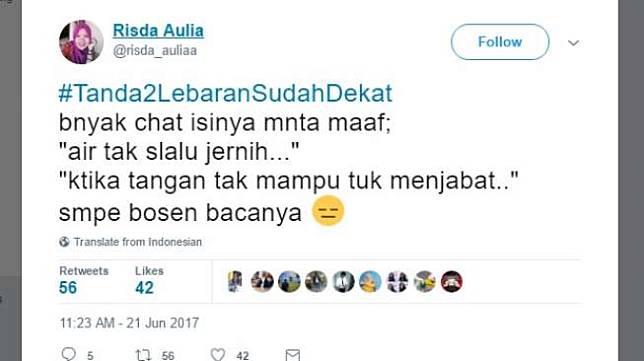 Kocak! Tanda Lebaran Sudah Dekat Versi Netizen