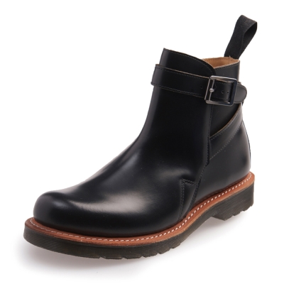 Dr.Martens KENTON-側邊單扣馬丁靴-男款-黑色