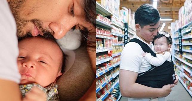 Potret 17 seleb ganteng saat momong putri kecilnya, ayah idaman