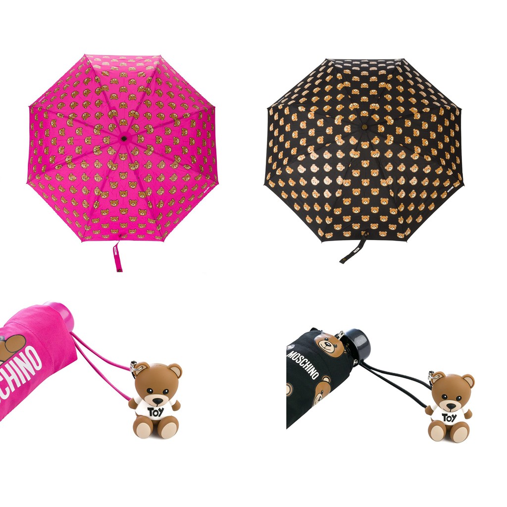 爲什麼10支會掉9支？是因為不喜歡❓還是不好攜帶呢❓Moschino 這支泰迪熊抗UV晴雨兩用傘，超喜歡、好攜帶收納起來只比中杯星巴克飲料杯大一點點，16cm高可以輕易收進包包裡。來自2019 Mos