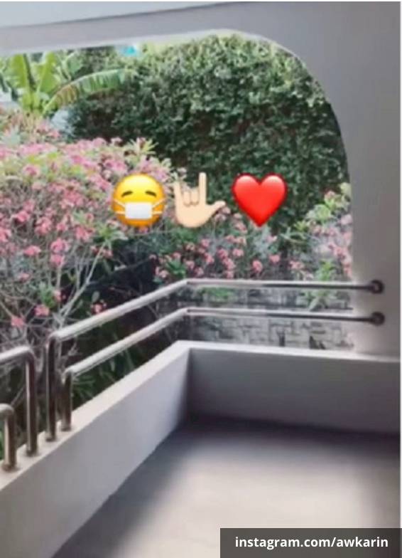 Pemandangan balkon rumah baru Awkarin