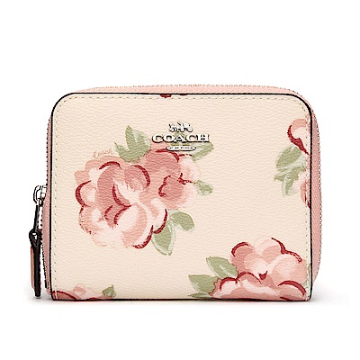 浪漫花卉圖案高質感PVC皮革多卡夾層可運用