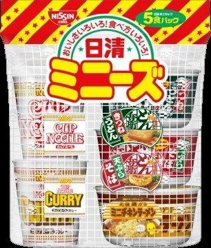 [哈日小丸子]日清迷你五入杯麵(5種口味)