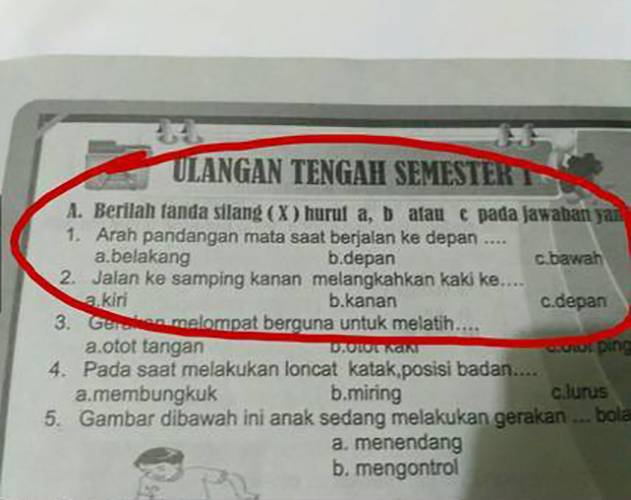 30 Soal Tes Sekolah Ini Absurdnya Bikin Mikir Keras Brilio Net Line Today