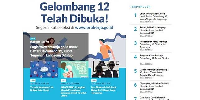 Populer Tren Login Www Prakerja Go Id Untuk Daftar Gelombang 12 Daftar Lengkap Libur Nasional Dan Cuti Bersama 2021 Kompas Com Line Today