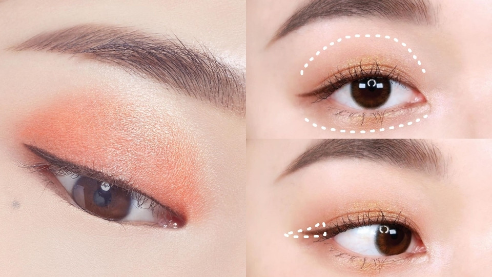 眼妝定妝技巧：眼影打底正確位置