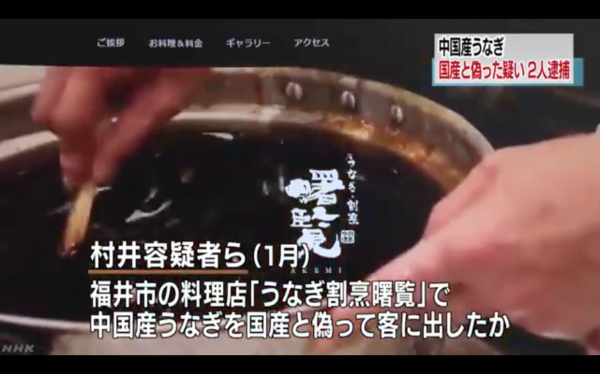 小心鰻魚 中國鰻當日本鰻 福井縣廚師食店老闆被捕 Line購物