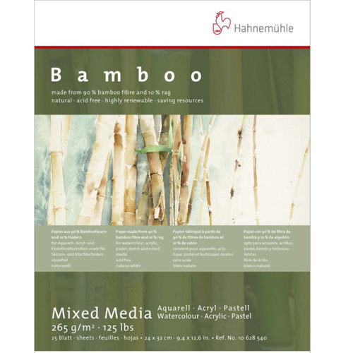 德國Hahnemühle Bamboo-mixed media 竹纖維水彩紙*106 285 41