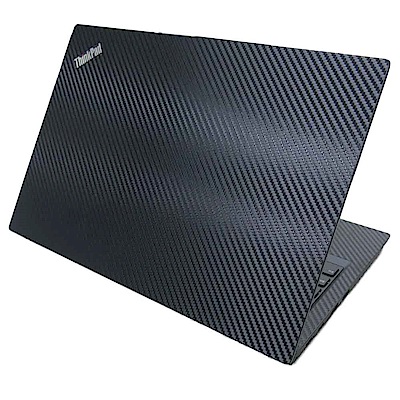 EZstick Lenovo ThinkPad L390 黑色 Carbon 立體紋機身貼