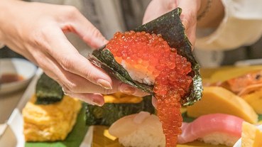 【台北捷運美食】【忠孝復興站美食】壽司美登利.台灣一號店.850元特選握壽司拼盤cp值不差.超大筋子一口吞大滿足