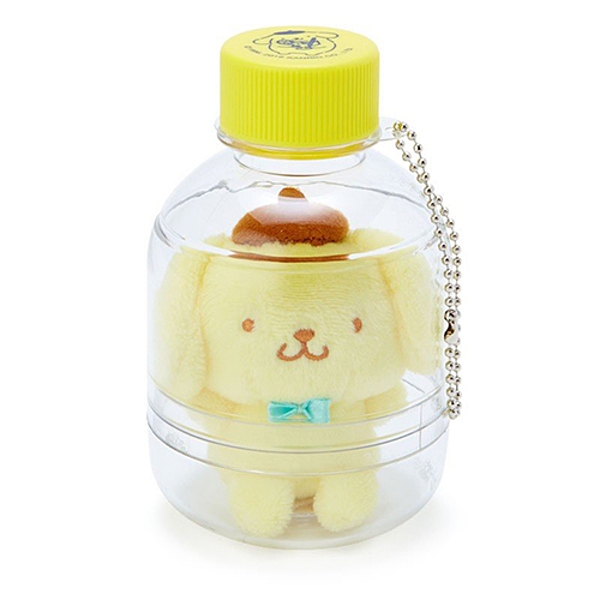 【震撼精品百貨】Pom Pom Purin 布丁狗~三麗鷗布丁狗日本瓶裝玩偶附鍊#70766