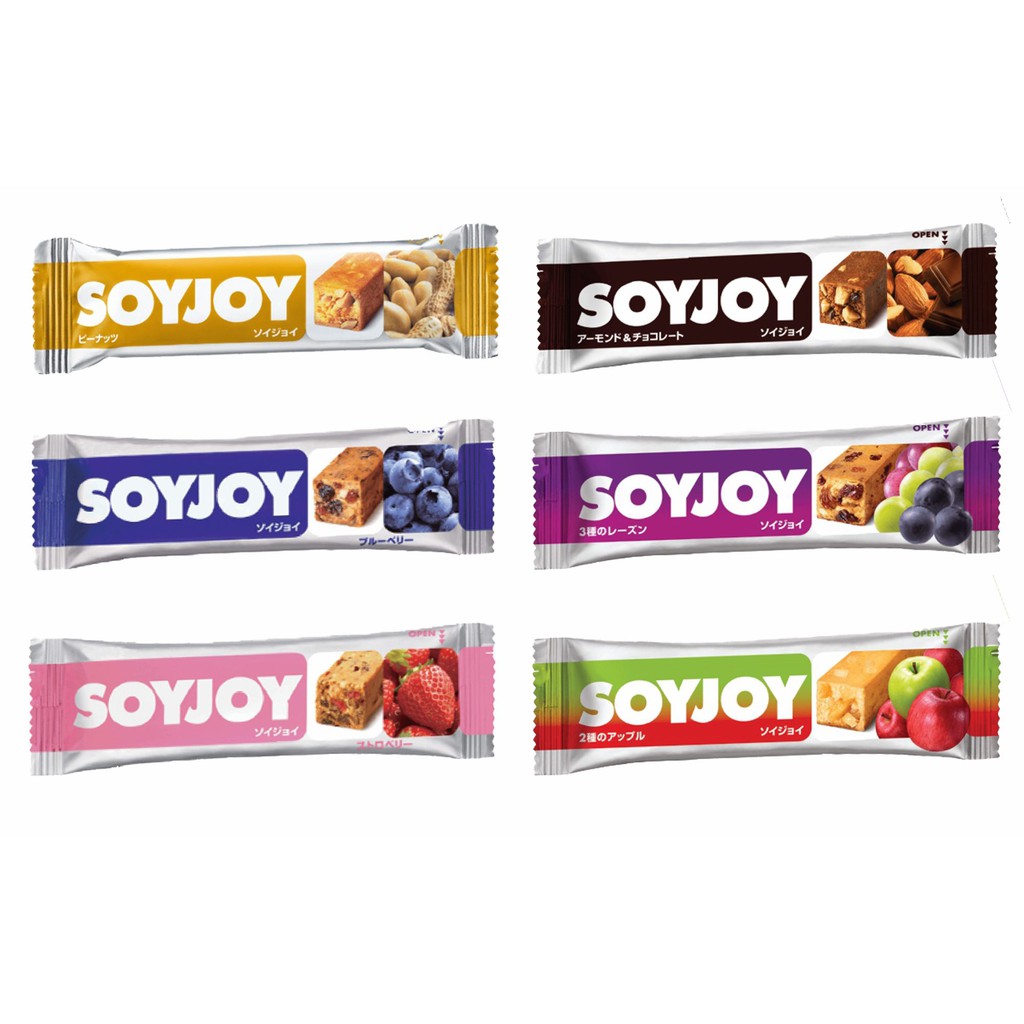 SOYJOY大豆水果營養棒 6種口味可選 單車路跑游泳運動補給