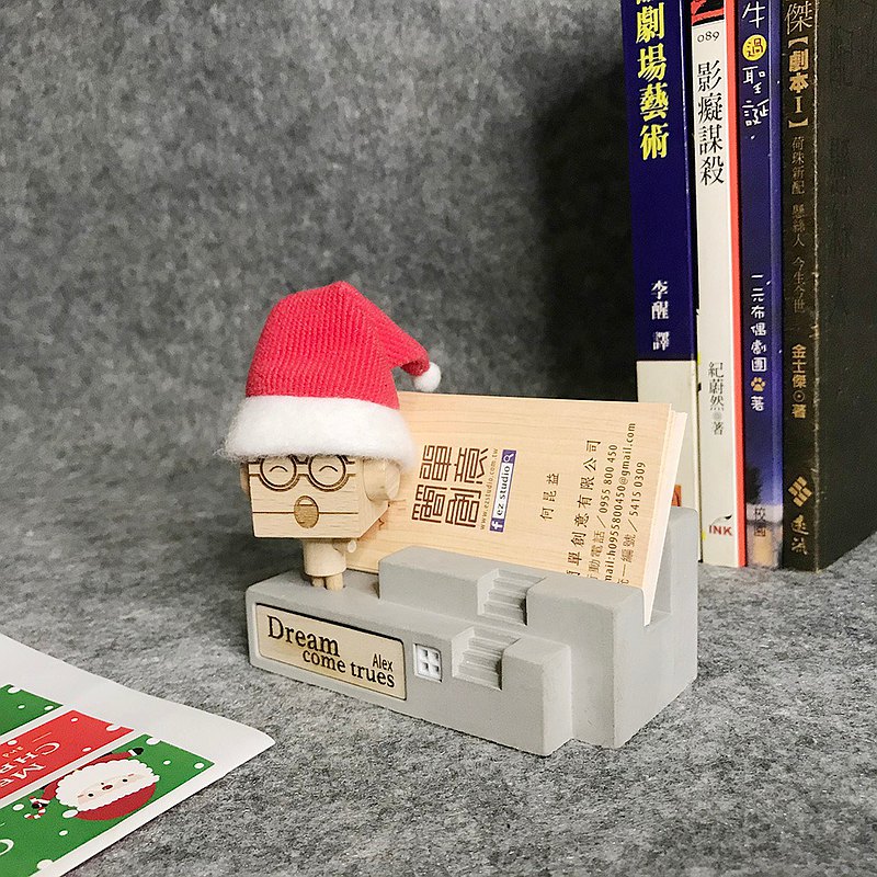 2020聖誕特別款，nani手機名片座，加贈聖誕帽不加價，可客製