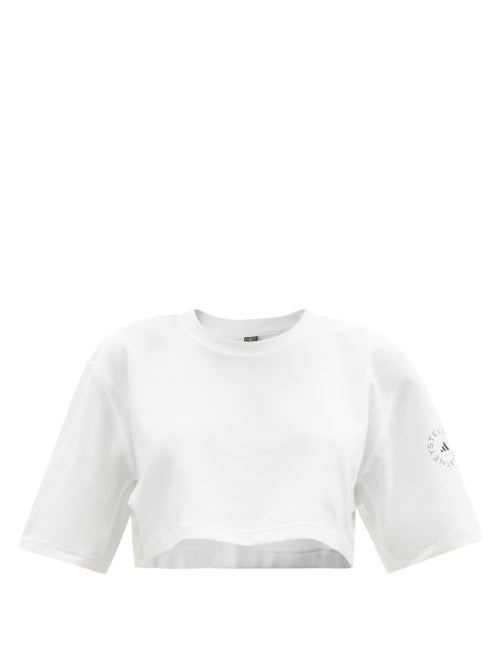 Adidas By Stella McCartney - Adidas by Stella McCartney's white Future Playground T-shirt is made fr