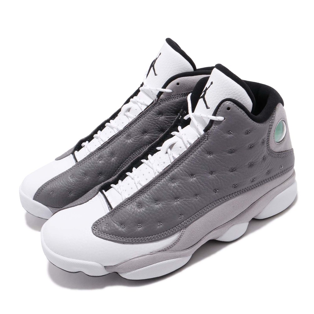 NIKE 籃球鞋 Air Jordan 13 Retro 男鞋 經典 AJ13 喬丹 貓眼 復刻 球鞋 灰 白 [414571-016]