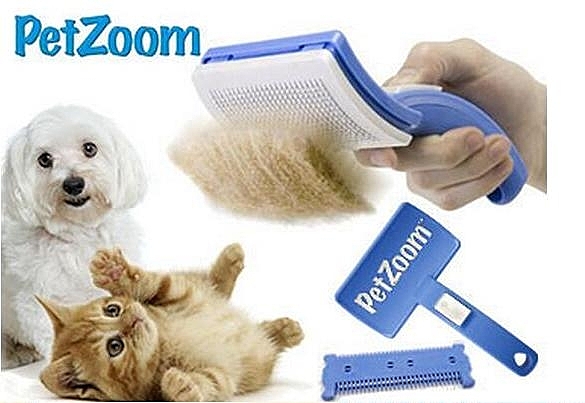 寵物除毛打薄順毛針梳附打薄刀片 除毛梳 退毛梳 毛開結梳 寵物美容梳 輕按毛髮自動分離