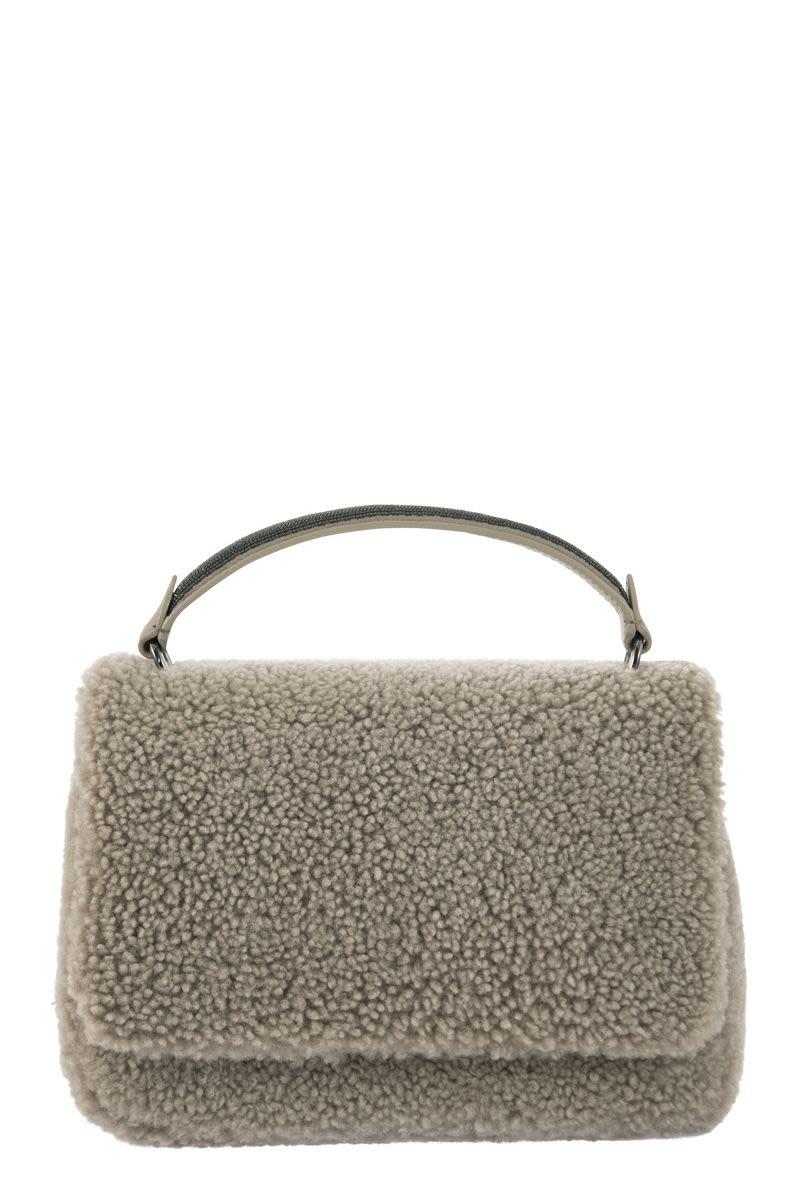 BRUNELLO CUCINELLI Fur bag with shoulder strap