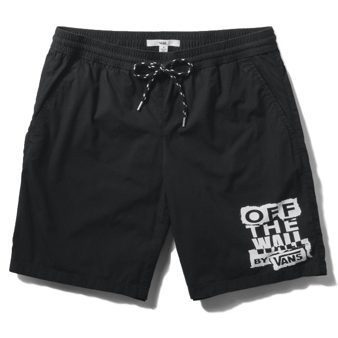 VANS - VN0A3JC8BLK RANGE SHORTS 女版 抽繩 短褲 (黑) 化學原宿