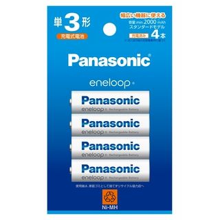 Panasonic eneloop エネループ スタンダードモデルBK-3MCDK/4H