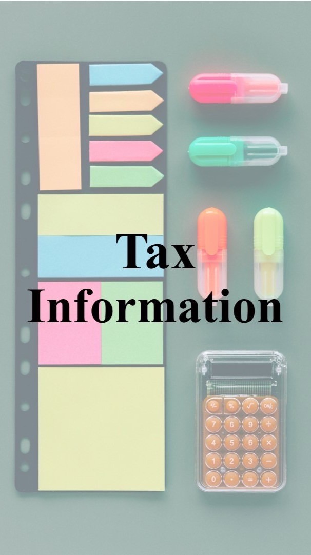 稅務資訊筆記本 Tax Information📝