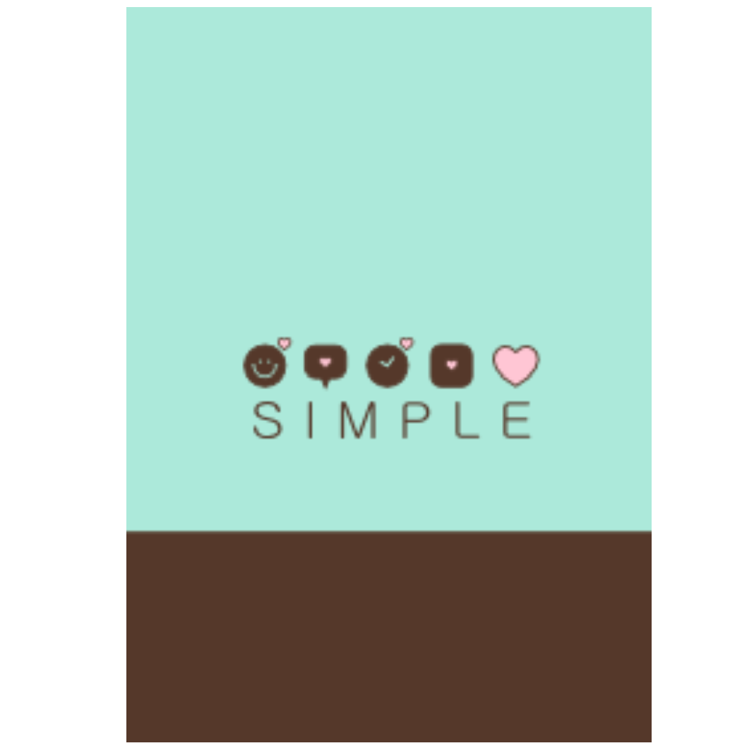 SIMPLE HEART(chocolate mint)V.35b