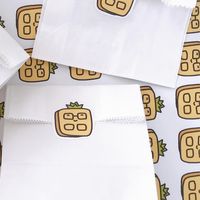 waffle pineapple- roundcarrot7