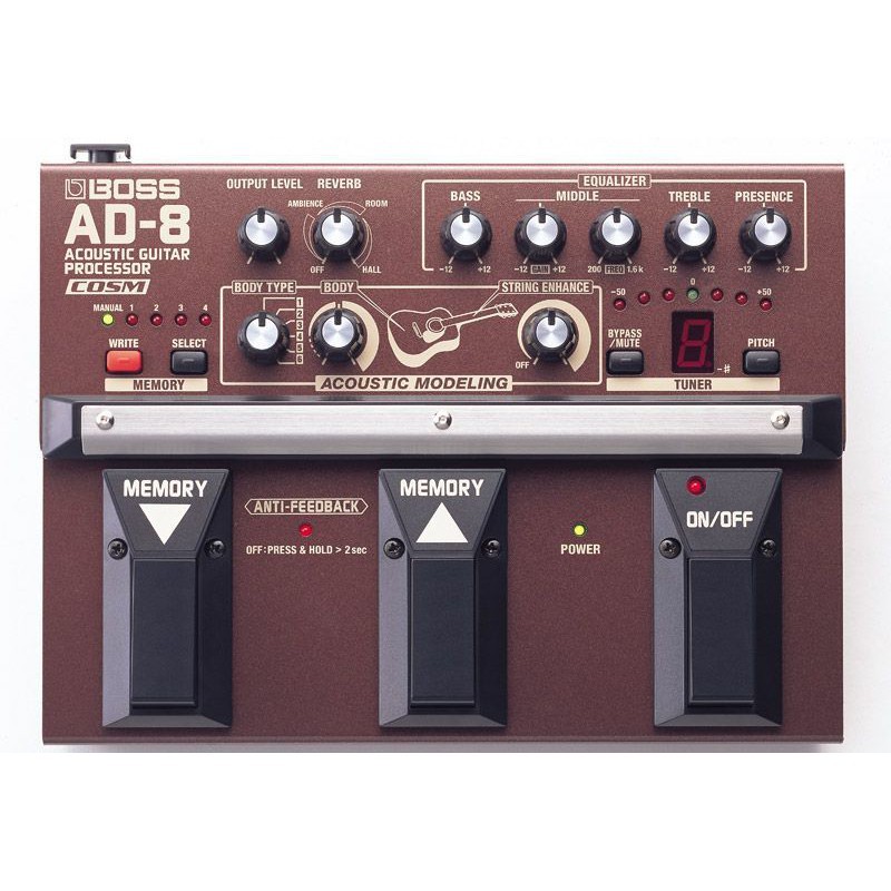 ★ 全新 BOSS AD-8 AD8 民謠吉他 Preamp 前級放大效果器 ★全新 BOSS AD-8 AD8 民謠吉他 Preamp 前級放大效果器具 Roland COSM 木吉他模型模組技術的