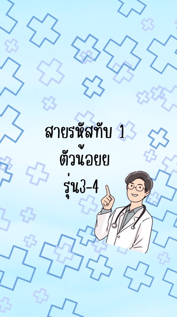สายรหัสทับ 1 ตัวน้อยย 3-4