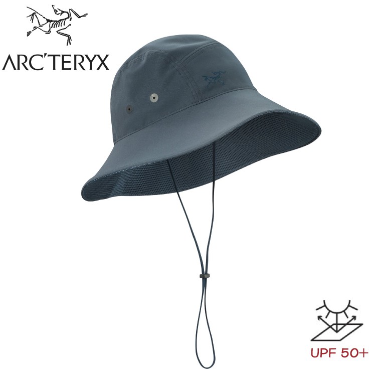 [現貨] ARC'TERYX 始祖鳥 Sinsola hat 抗UV遮陽帽《海神灰/迷惑藍》/23197/防曬帽/圓盤帽