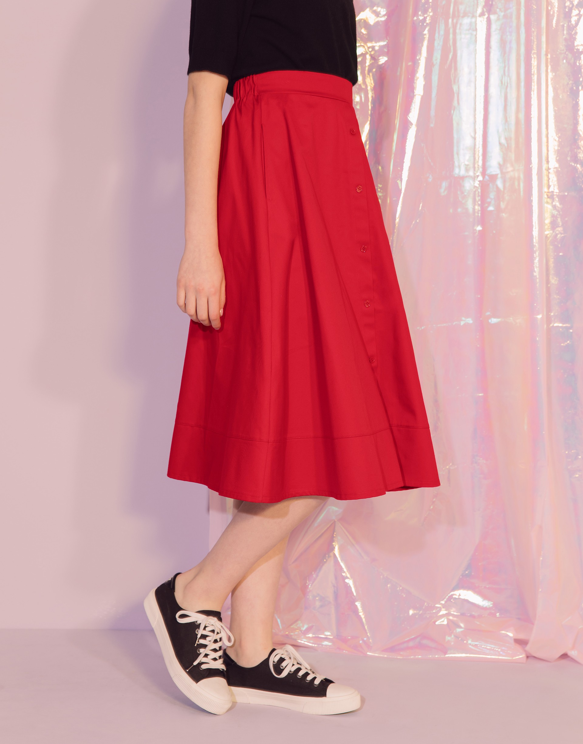 PAZZO+MIT 休閒甜美中圓裙