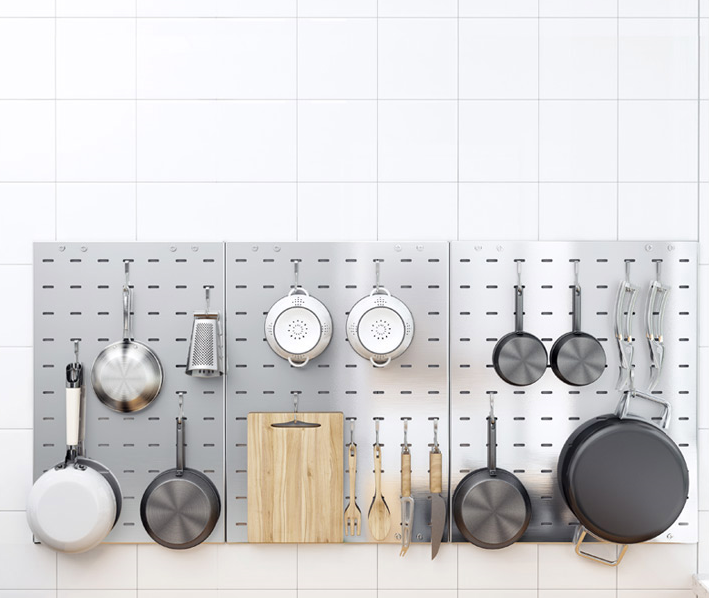 304不鏽鋼廚房收納牆